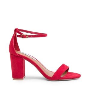 Steve Madden Dylann Red Heels Sandals Size 9.5